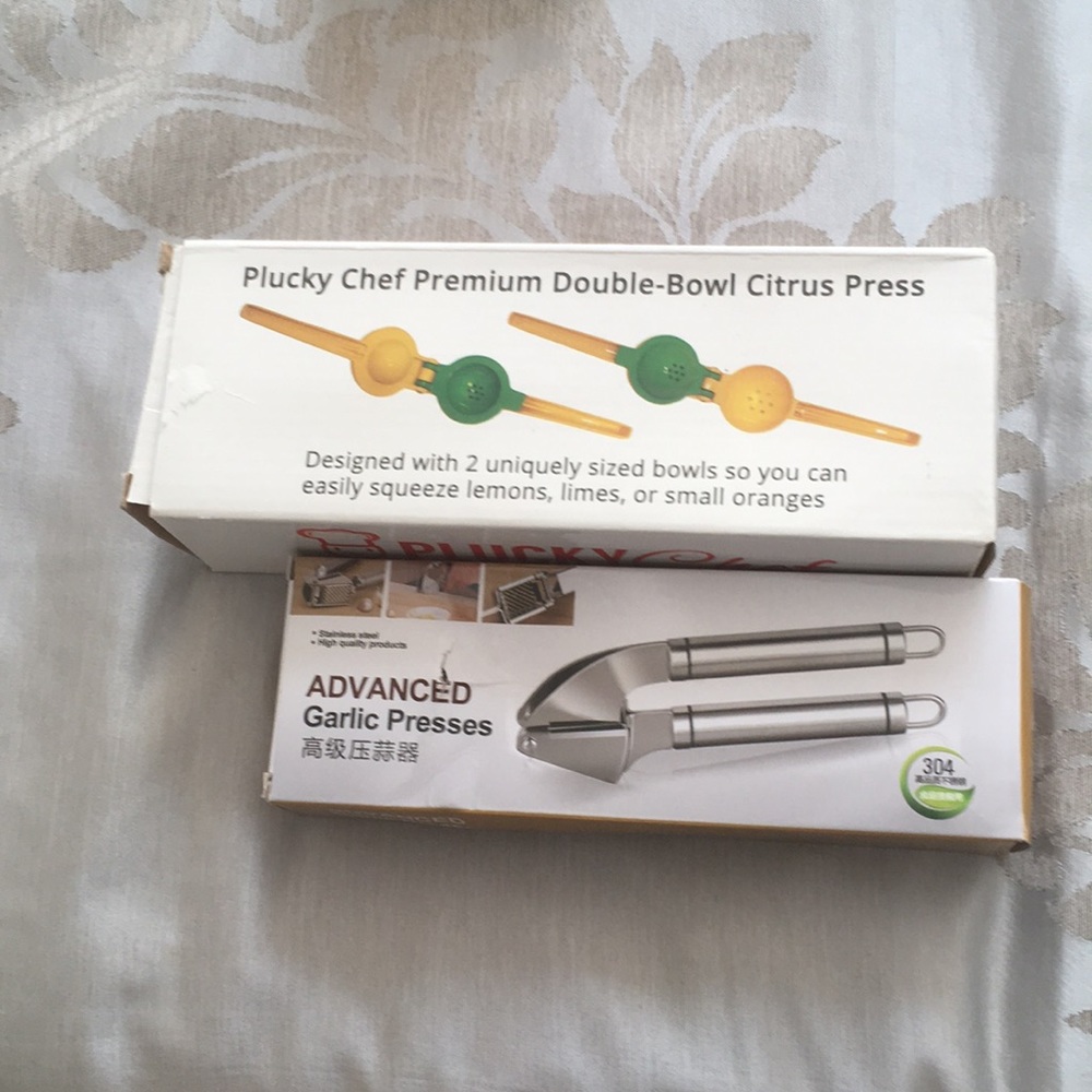 Garlic Press and Lemon Squeezer